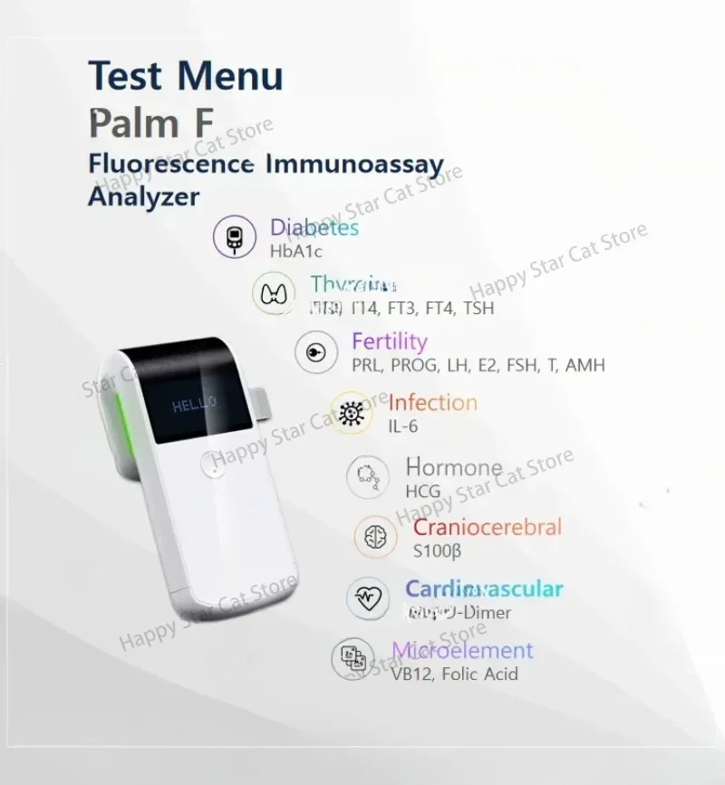 Hipro POCT Обнаружение Malb HbA1c иммуноферментный анализатор количественной