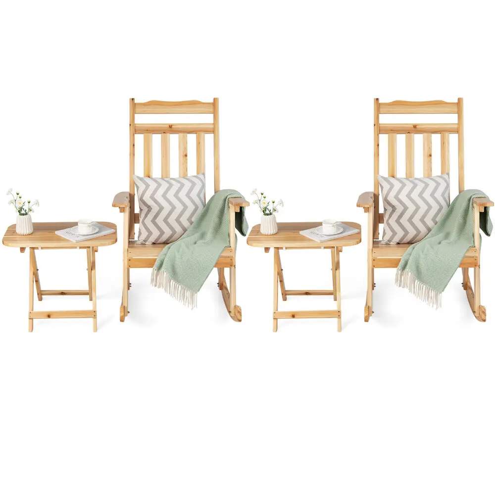 

4 шт., деревянные кресла-качалки с высокой спинкой