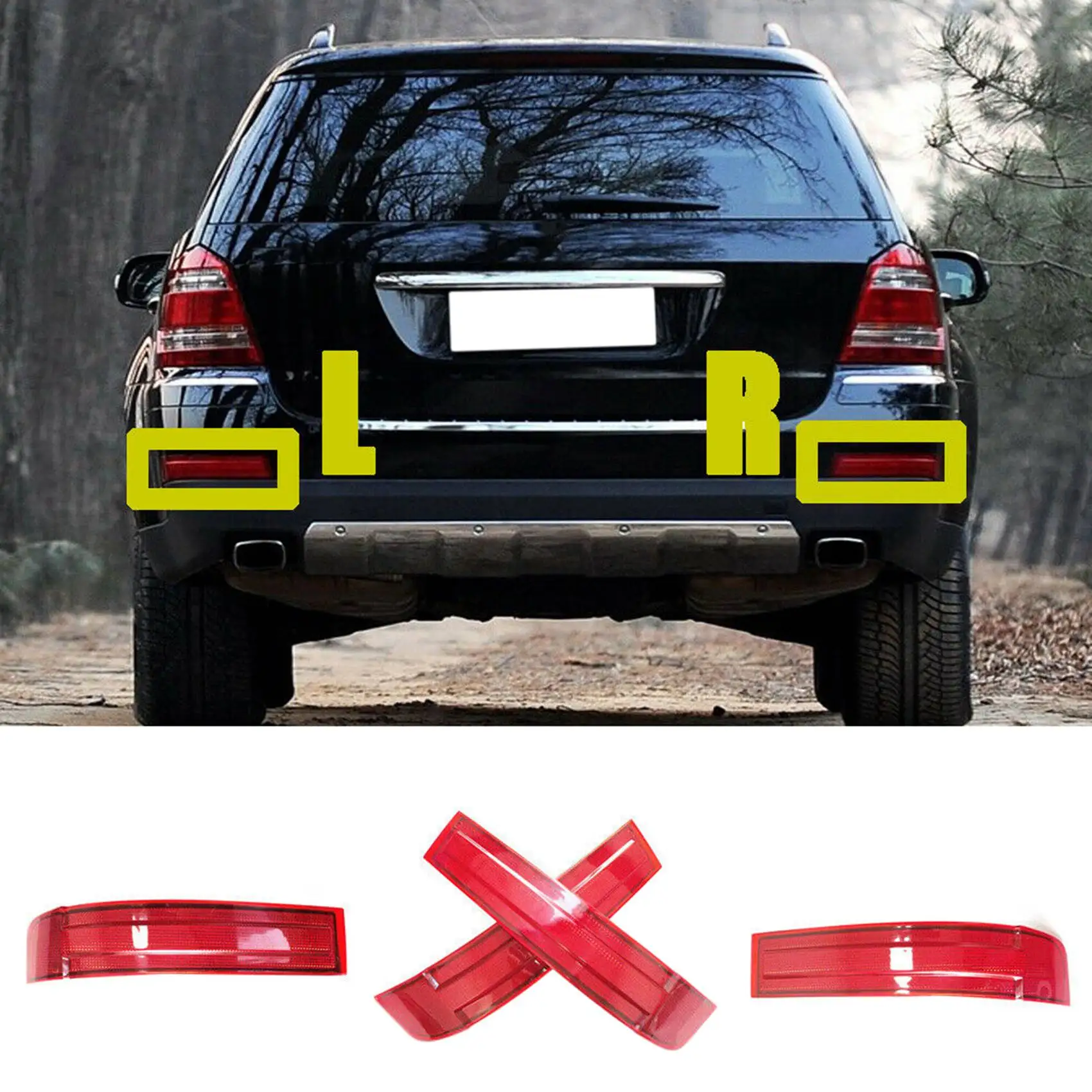 Для заднего бампера X164 GL320 GL450 2007-09 светильник 1648201174 1648201274