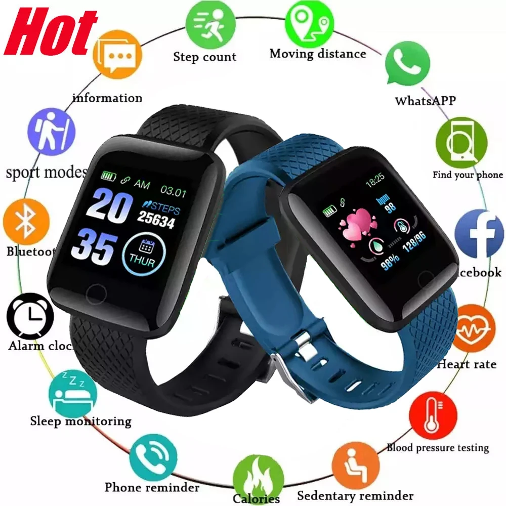 

Умные часы D13 для мужчин и женщин, водонепроницаемые спортивные Смарт-часы с фитнес-трекером, пульсометром, тонометром, для Android и IOS