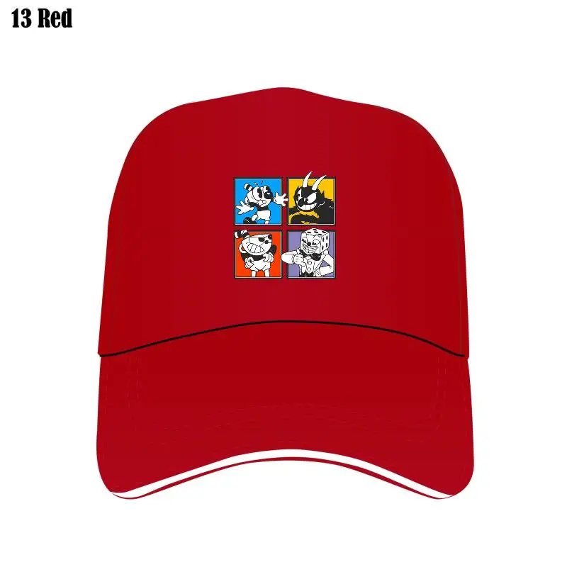 

New Men Mesh Bill Hats Cuphead Artwork Awesome Gaming Gamer Mesh Custom Hat Bill Hat Caps Harajuku Adjustable