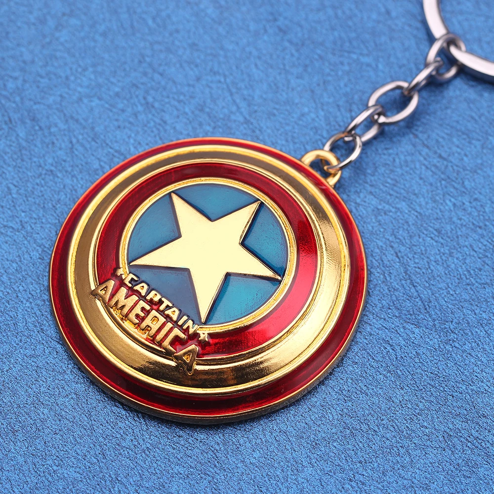 Крутые брелки Marvel Мстители в стиле аниме Капитан Америка брелок кулон детская