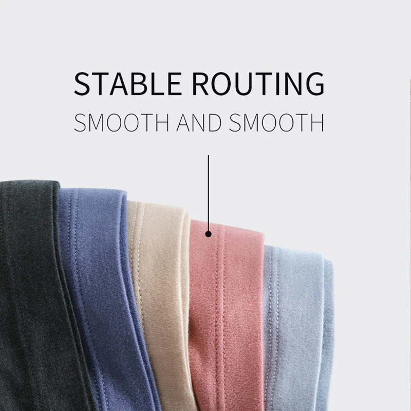 MiiOW Thermal Underwear Set Women & Men Winter Warm Shirt Round Neck Tracksuit Fleece Couple Solid Antibacterial Ladies Clothes