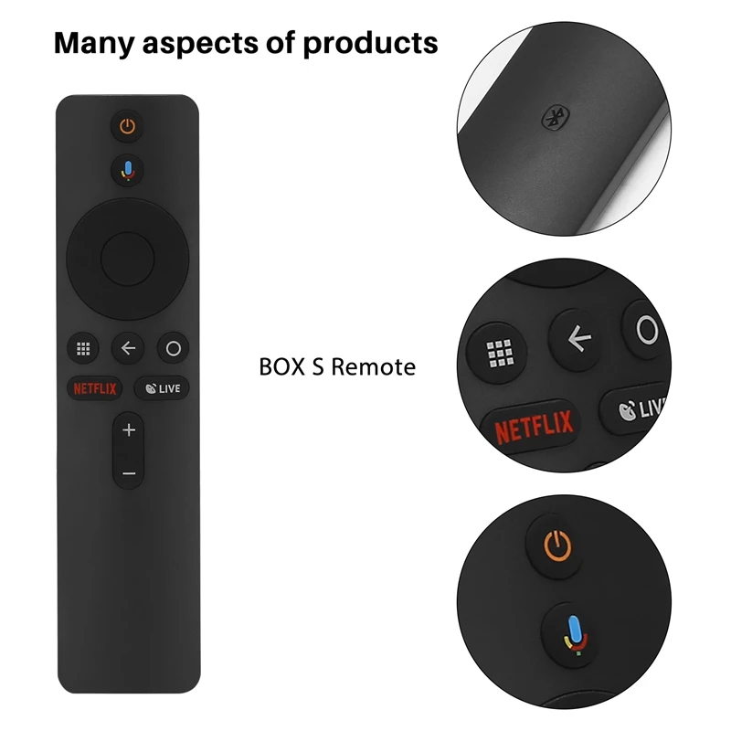Для Xiaomi MI Box S XMRM-006 голосовой пульт дистанционного управления Bluetooth RF с
