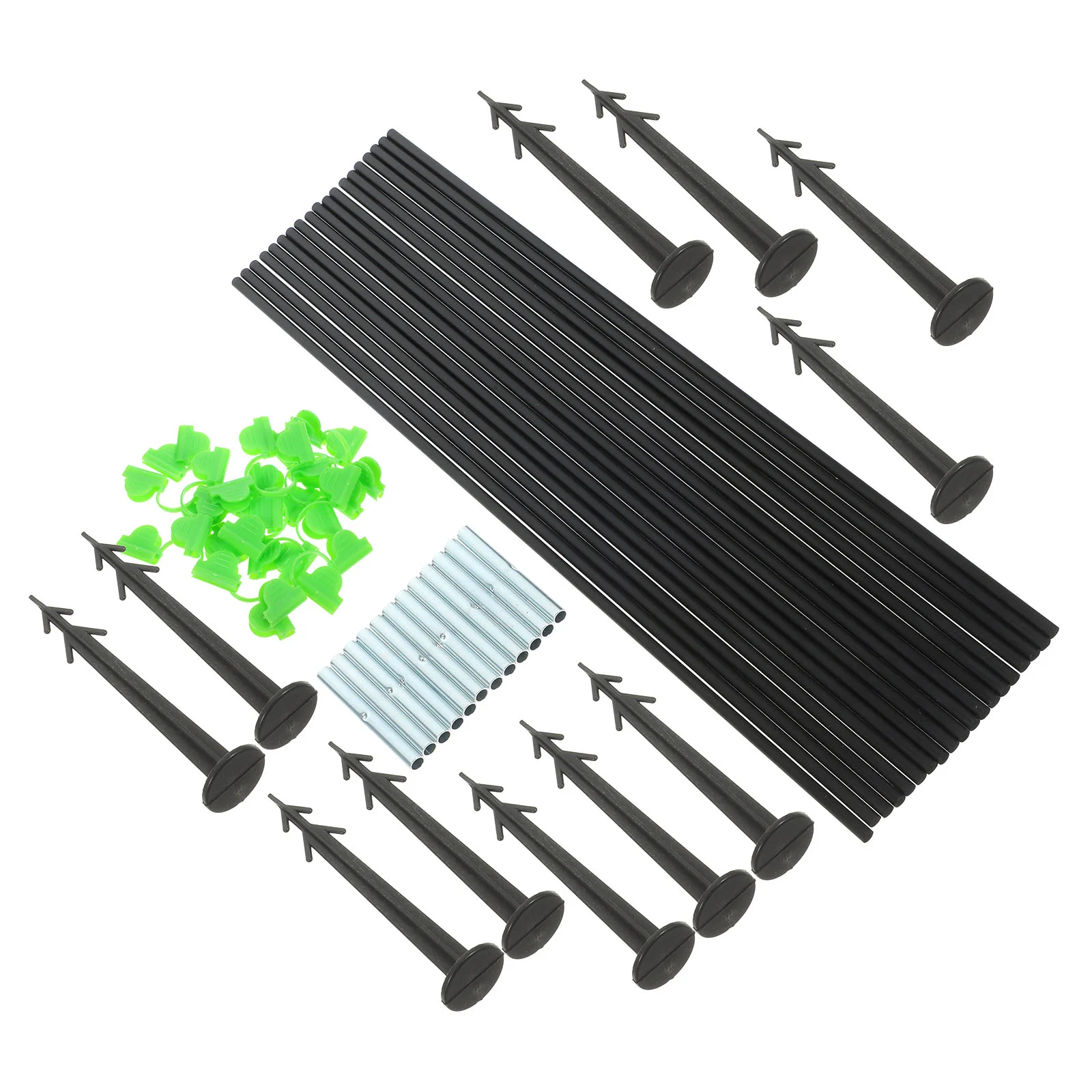 

Gardening Tunnel Houses Growing Frame Metal Arched Hooks Greenhouse Hoops Support Ring Stand