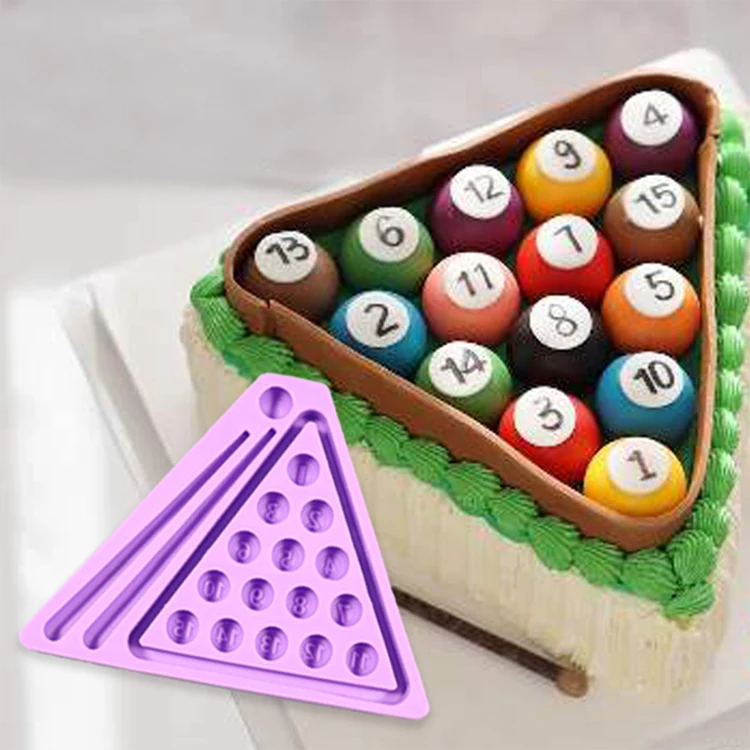 

Billiards Silicone Cake Mold Silicon Resin Molds Rubber mold DIY Baking