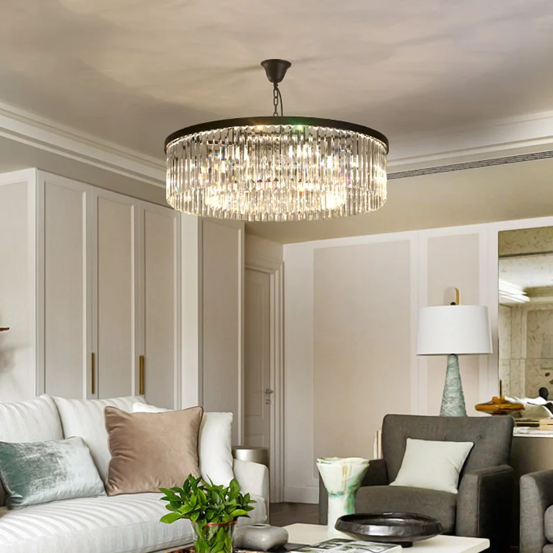 

Modern Nordic Crystal Chandelier Romantic E14 LED Pendant Light for Living Dining Room Bedroom Home Decor Hanglamp