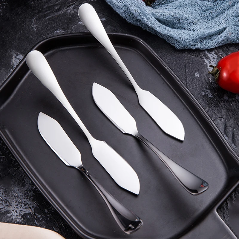 

Stainless Steel Butter Knife Kitchen Cheese Knife Silver Color Dessert Tools Jam Spreader Utensil Cutlery Kichen Cheese Tools