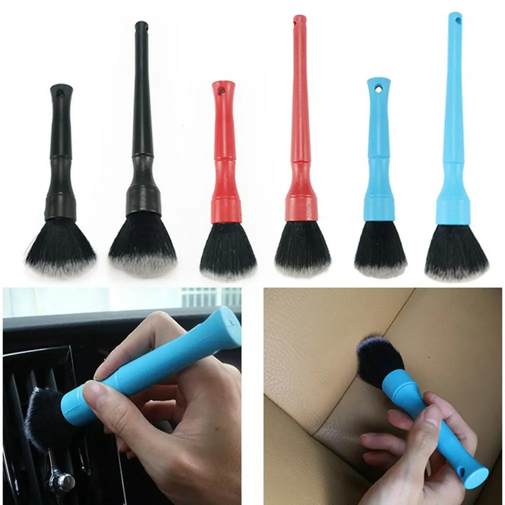 

Щетка из мягкой щетины, щетка для деталей автомобиля, инструмент для чистки щелей внутри салона, Очищающая щетка для мытья автомобиля, длинн...