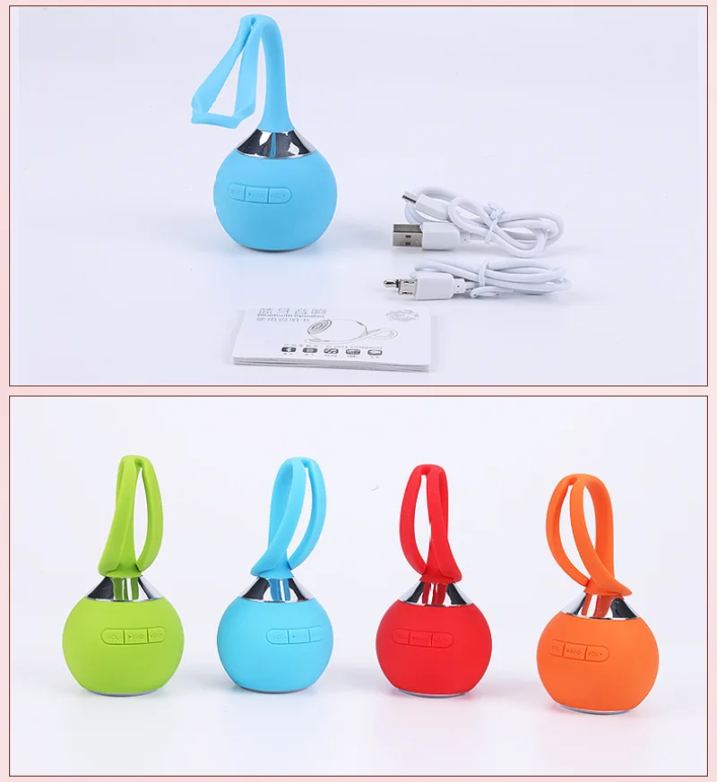 Водонепроницаемая портативная Bluetooth-колонка миниатюрная силиконовая Колонка