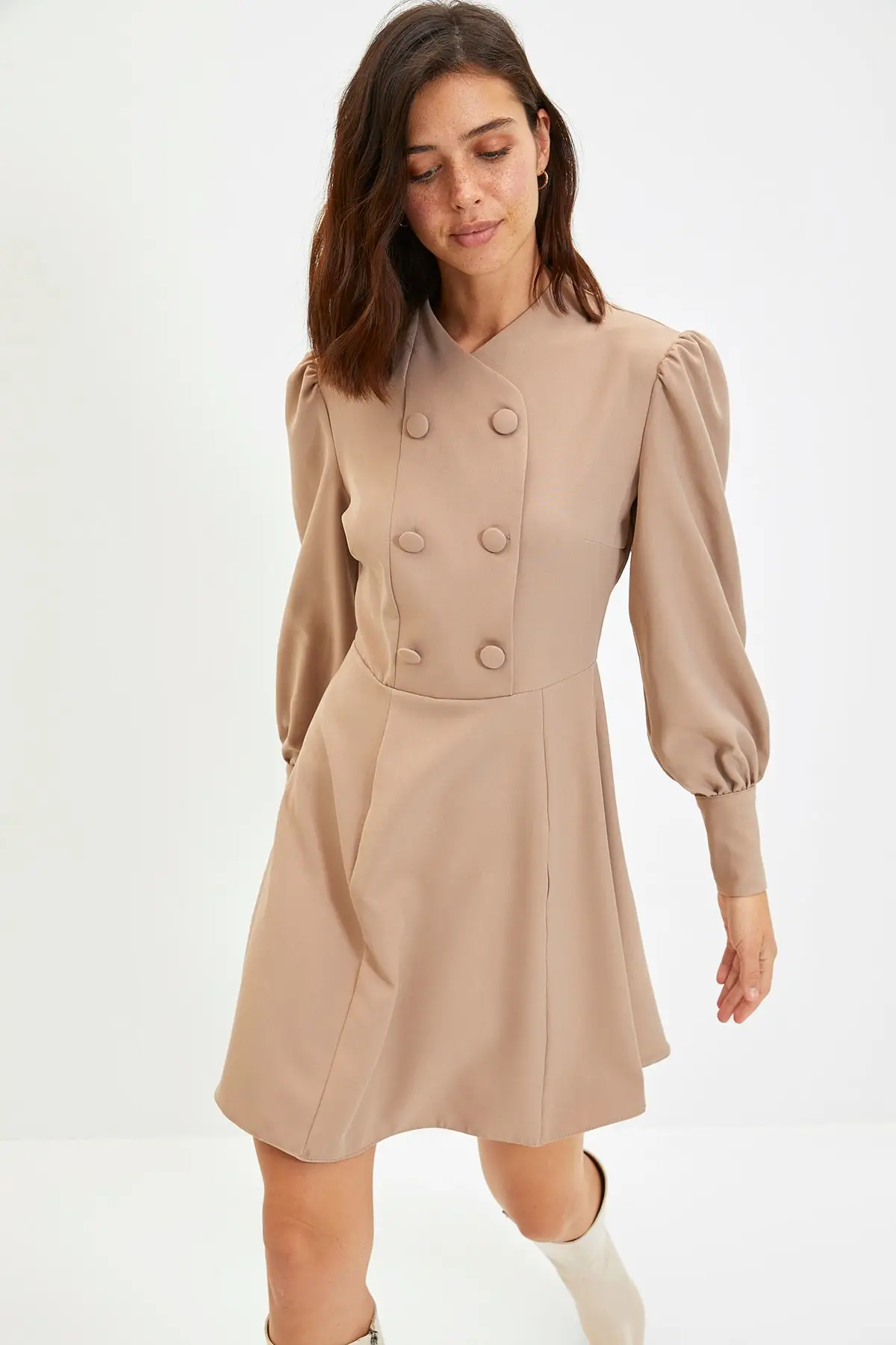 

Trendyol Button Detail Flounces Dress TWOAW22EL0234