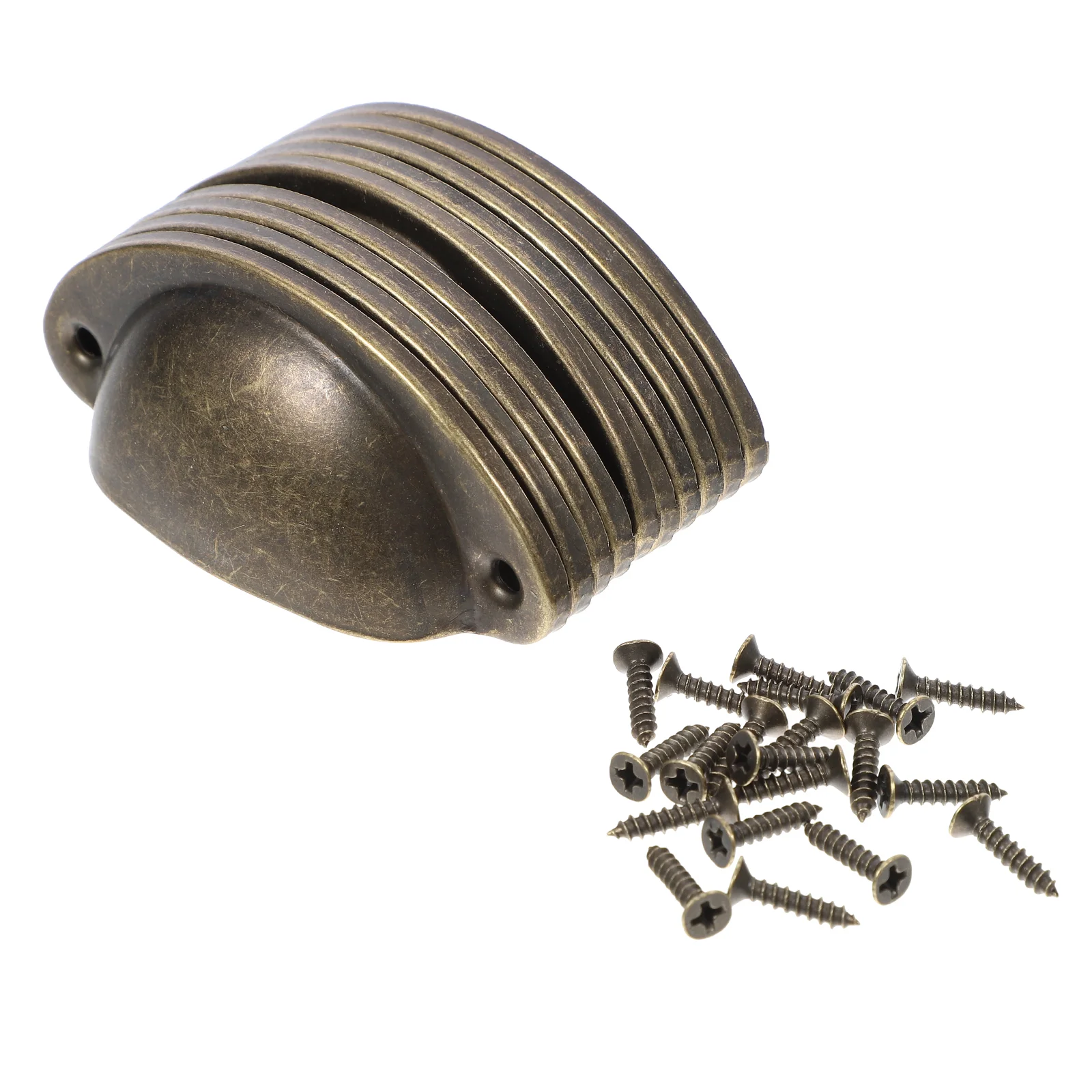 

Handle Knobpull Vintage Drawer Door Cabinet Cupboard Knobs Brasshandles Semicircle Wardrobe Closet Set Shape Shell Hanging