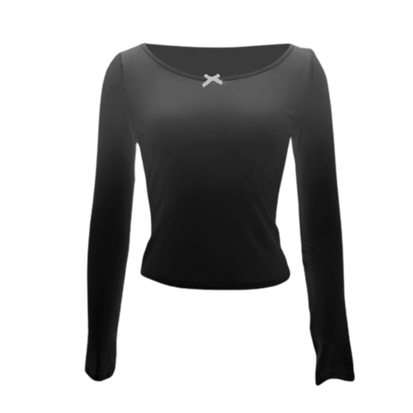 Майка женская базовая с длинным рукавом повседневная Облегающая рубашка