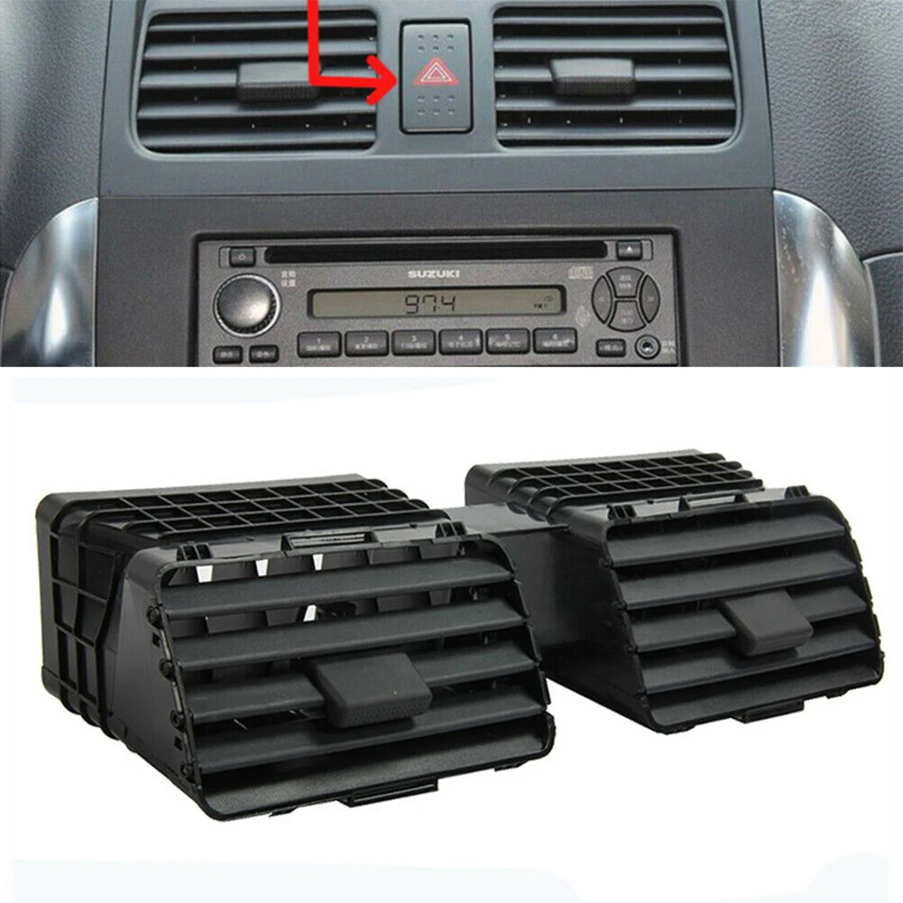 

1 Set ABS Black Front Dash Center Air Outlet Components Of Air Conditioner Fits For Suzuki SX4 2010-2013 73610-77J00