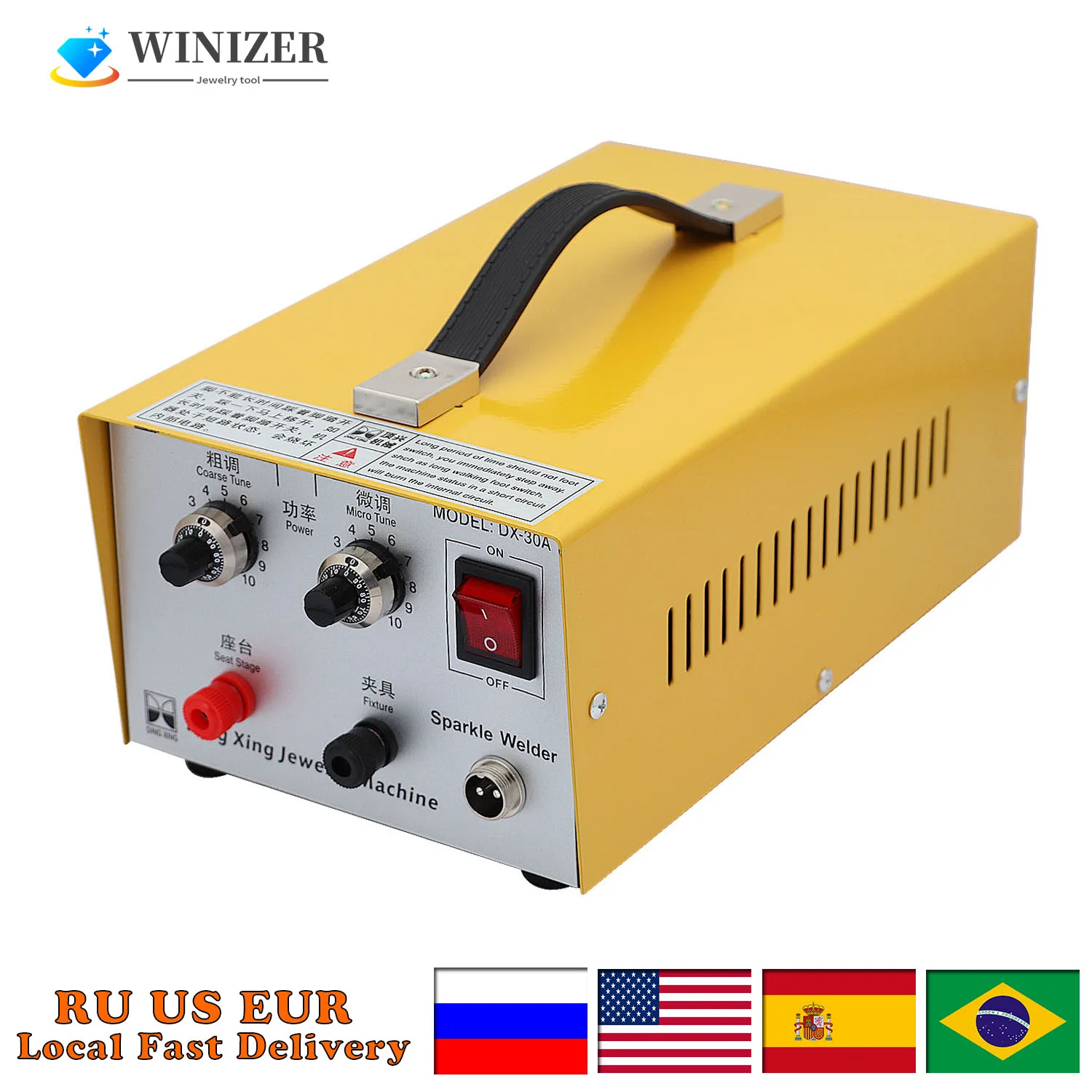 30A Jewelry Spot Welding - ulse Sparkle Spot Welder Portable Spot Welding Machine with Handle Tool for Gold Silver Platinum