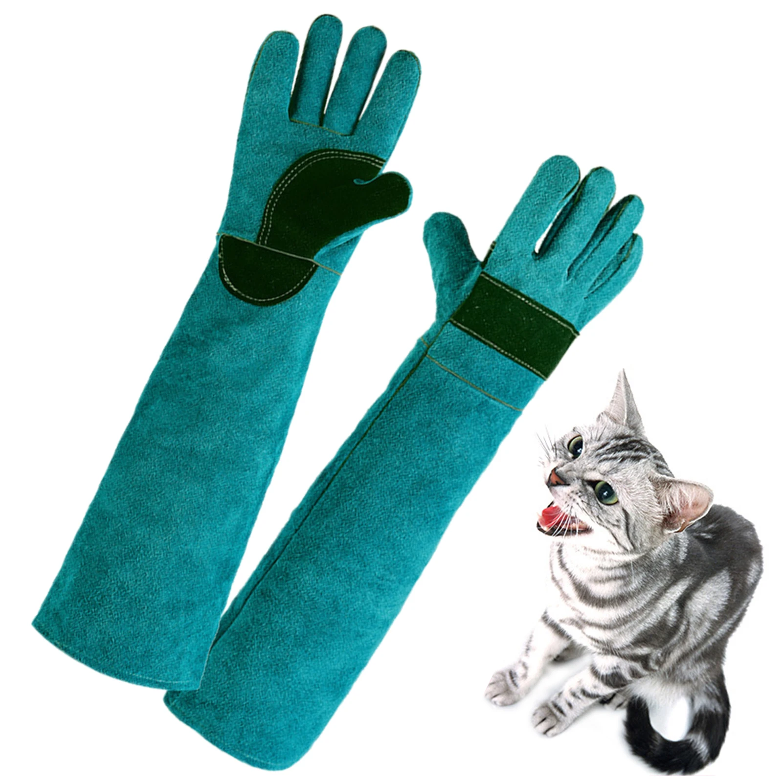 

Anti-Bite Leather Gloves Thick And Durable Pet Training Anti-Bite Gloves Multi-Functional Cutting-proof And Anti-thorn Pet