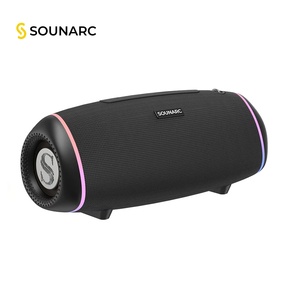 Sounarc R2 Wireless Bluetooth 5.3 60W Portable Speaker, IPX6 Waterproof For Outdoor Stereo Bass Music Subwoofer Partybox