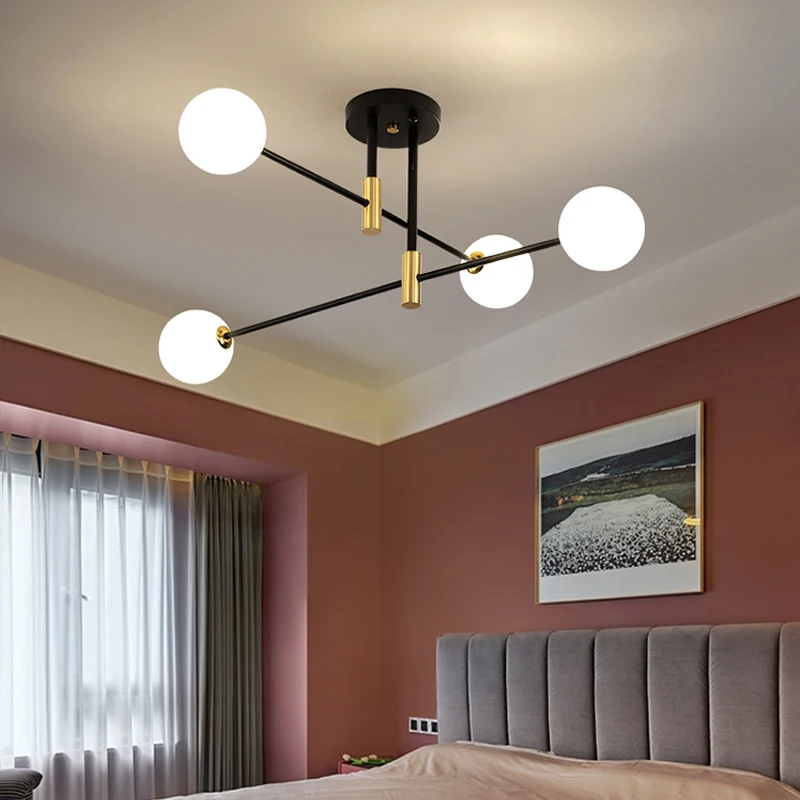 Скандинавская люстра в виде молекул Современная Минималистичная креативная