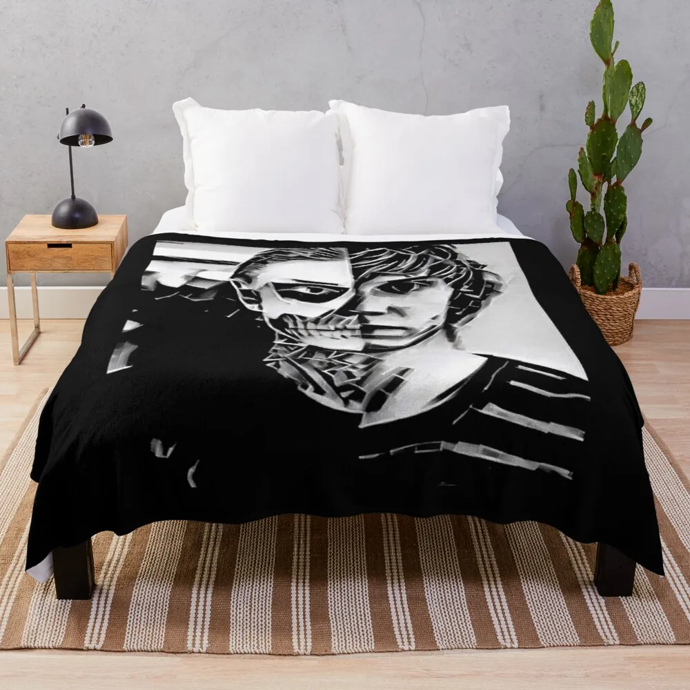

Tate Langdon Skull Designer Throw Blanket Weighted Blanket Hair Blanket