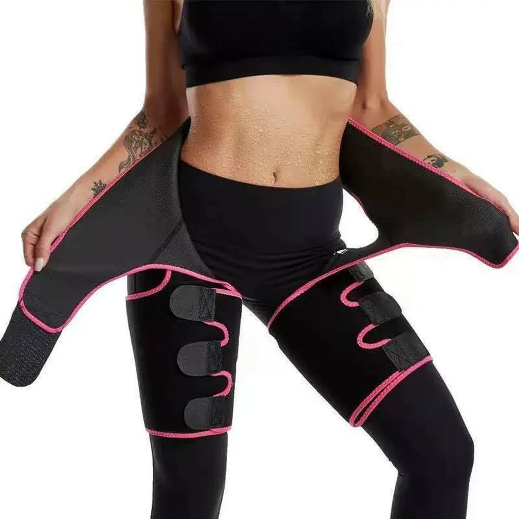 

Three-in-one hip belt explosion sweat belt sports bodybuilding adjustable durable waist belt leg belt