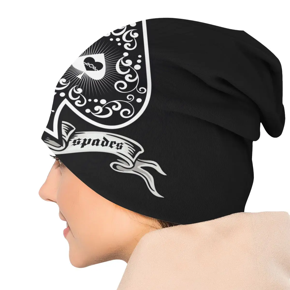 Шапка-бини унисекс из тяжелого металла вязаная шапка в стиле панк-рок для улицы