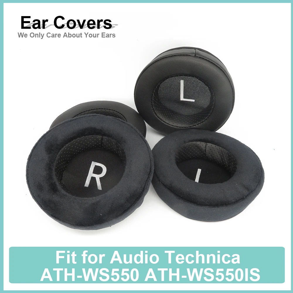 

Earpads For Audio Technica ATH-WS550 ATH-WS550IS Headphone Earcushions Protein Velour Pads Memory Foam Ear Pads