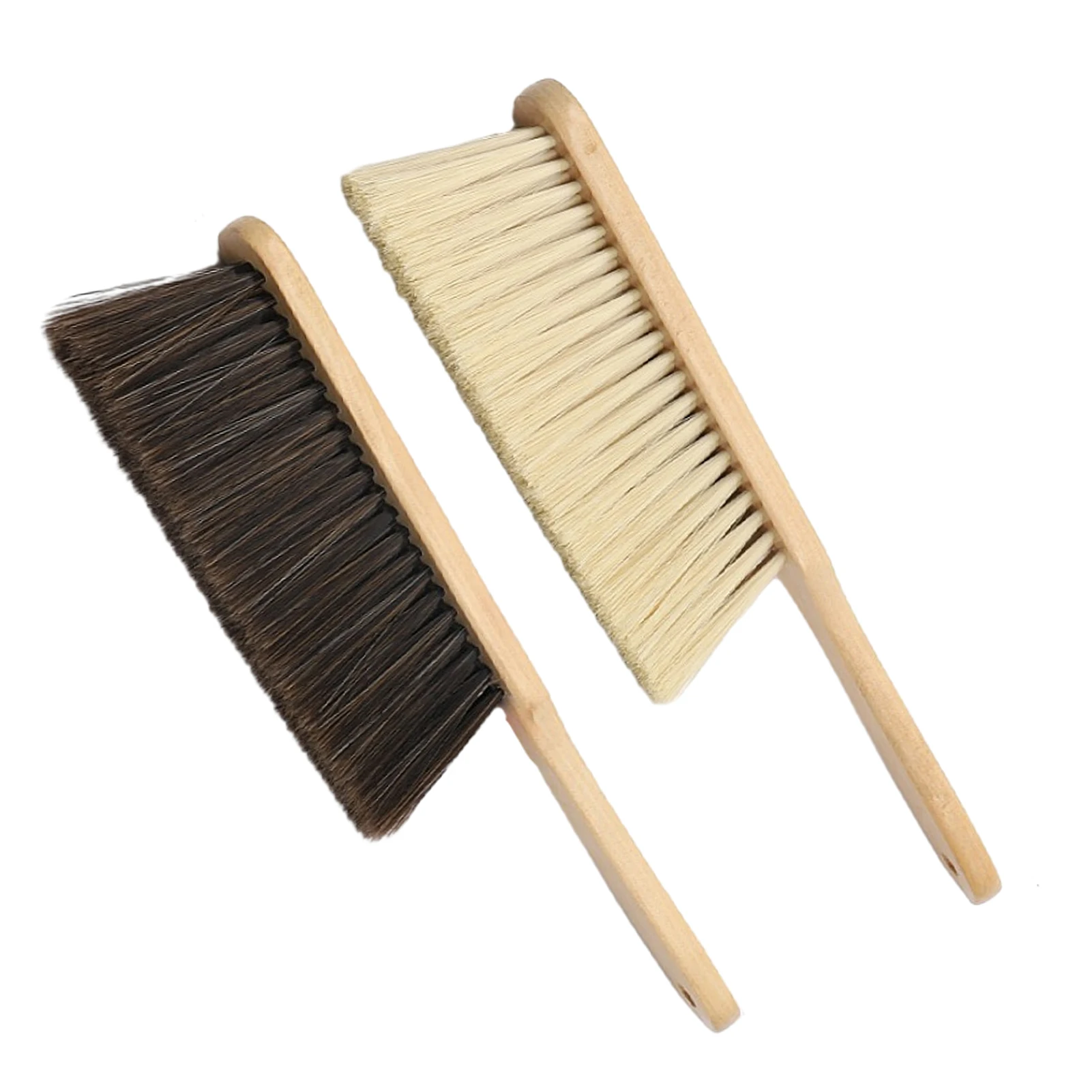 

2pcs Woodworking Cleaning Hand Broom Bench Comfortable Grip Wooden Handle Dust Brush Counter For Bed Fireplace Household Sofa