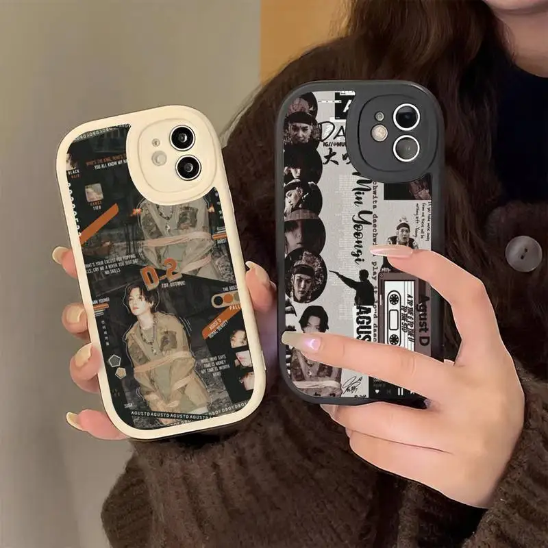 

K-KPOP-P A-Agust D Phone Case Hard Leather for iPhone 13 12 Mini 11 14 Pro Max Xs X Xr 7 8 Plus 6 6s Se 2022 silicone Cover