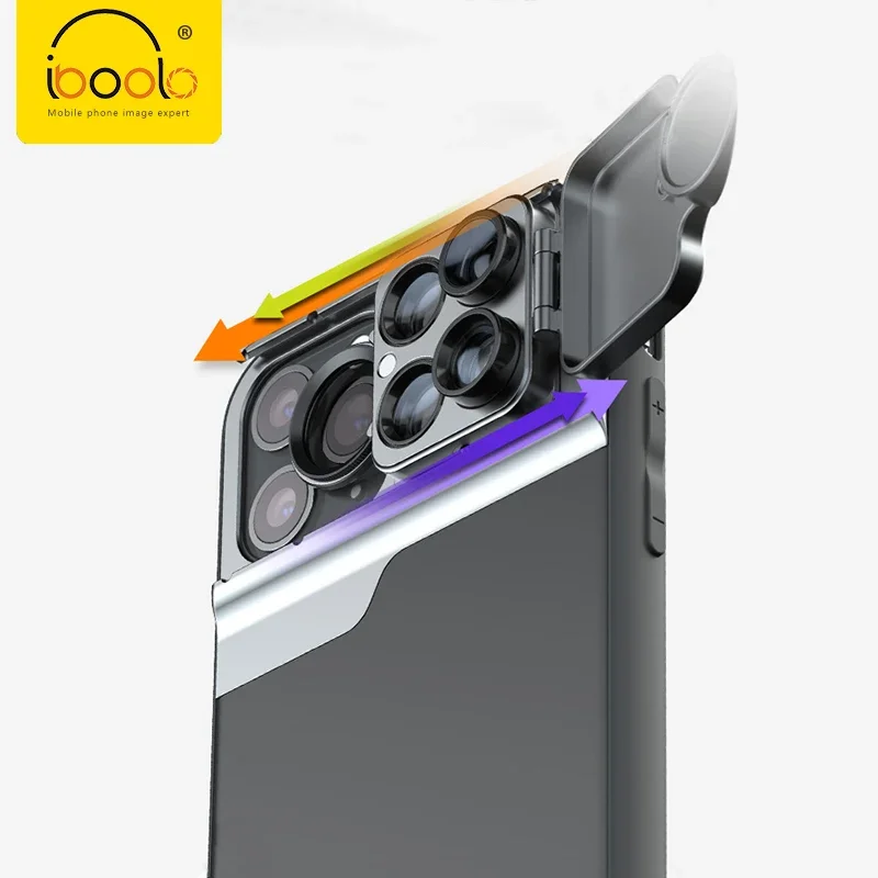 Набор объективов для смартфона IBOOLO 5 в 1 CPL-фильтр рыбий глаз телефото Макросъемка