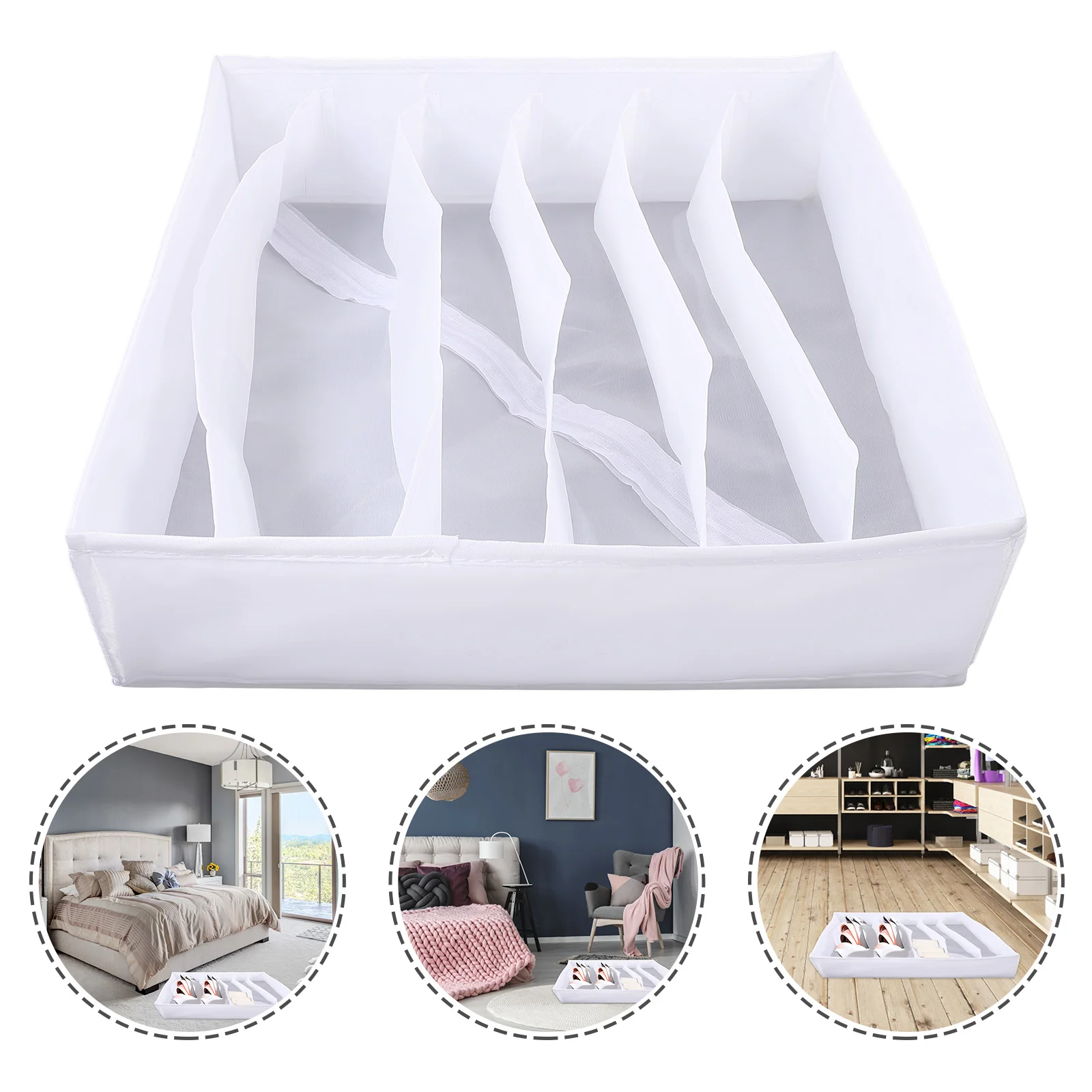 

Organizer Storage Box Drawer Undergarment Book Baskets Toy Hamper Laundry Folding Legging Basket Separators Desk organizer