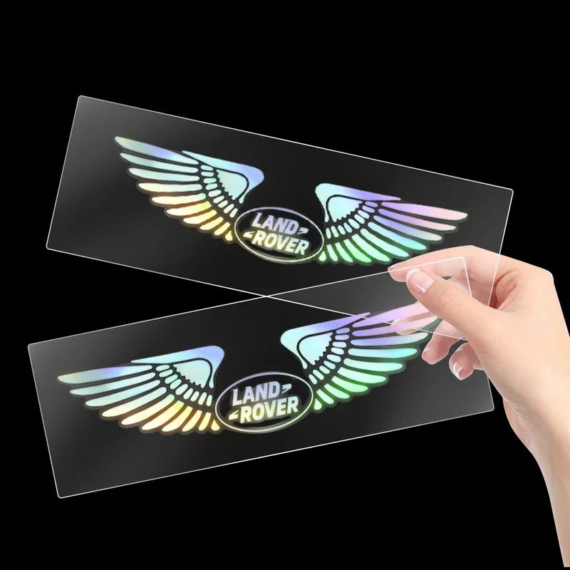 Автомобильная лазерная наклейка с крыльями ангела наклейки для автостайлинга Land