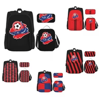 hapoel haifa backpack set of 3 school bag with one size lunch box and pencil case