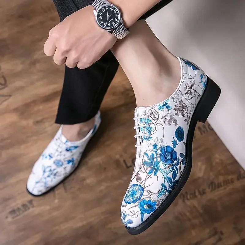 

Кожаная обувь мужская деловая одежда Весенний костюм Мужская Повседневная модная свадебная обувь для жениха с острым носком в британском и корейском стиле Yout