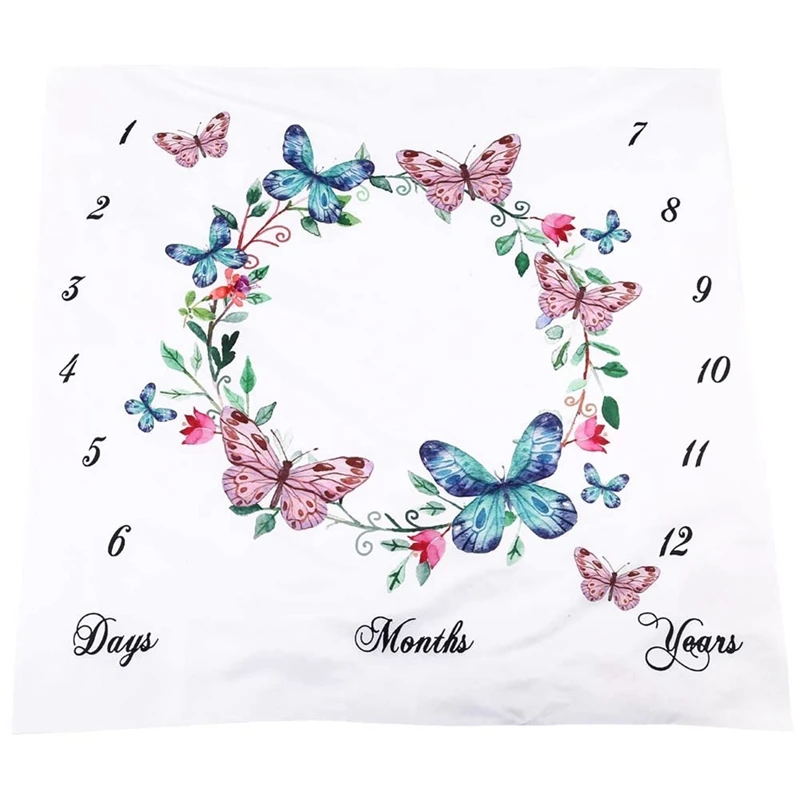 

Упаковка для фотосъемки новорожденных, Детские реквизиты, Хлопковое одеяло с ежемесячной фокусировкой 13