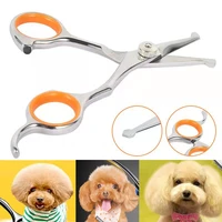 stainless steel pet dogs gromming scissors professional pet hair scissor durable safety shears cat dog hair barber cutting tools