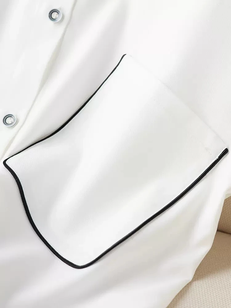 Модные белые рубашки 2023 новая женская одежда Весна Осень Элегантная блузка с
