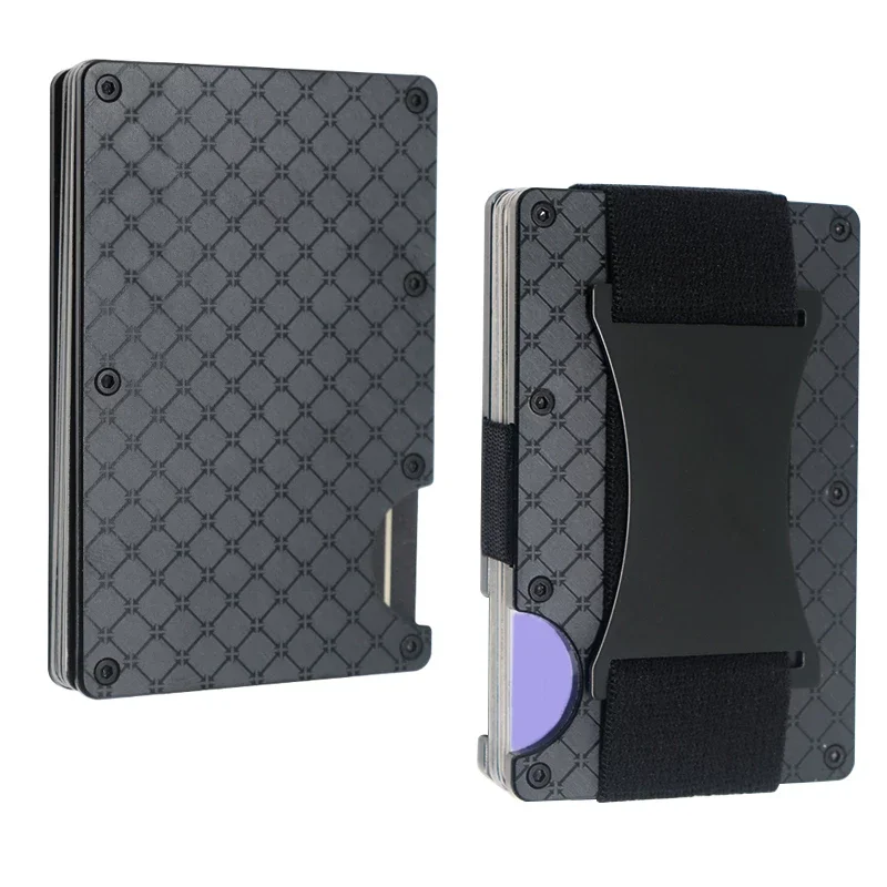Wallet Carteira RFID Luxury Minimalist Metal Tarjetero Aluminio Hombre Business Porta Tarjeta Identificacion New Bring Pochette images - 6