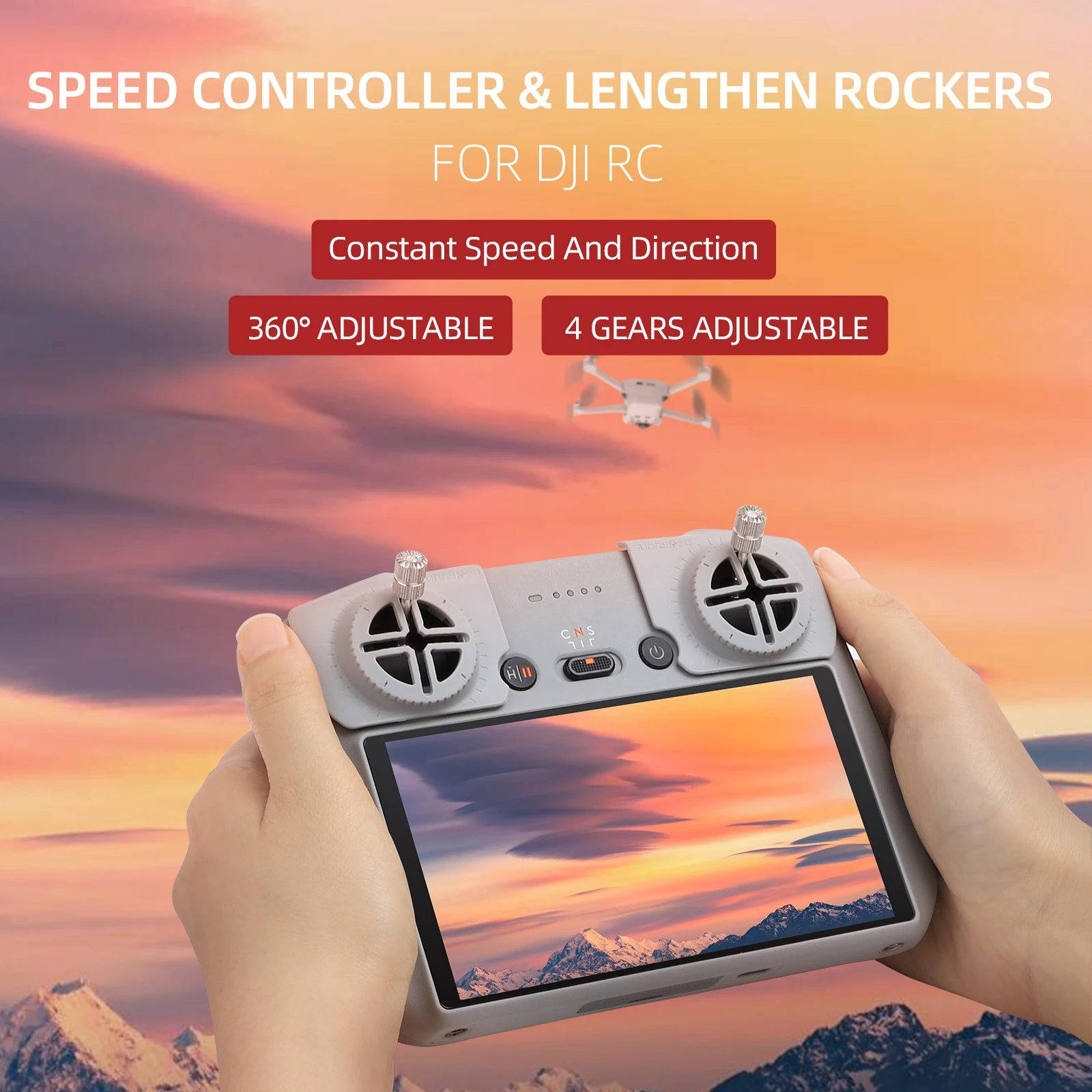 

3 Gears Joystick Speed Controller Timelapse Footage Adjustable Joystick Speed Stabilizer Replacement Accessories Kits for DJI RC