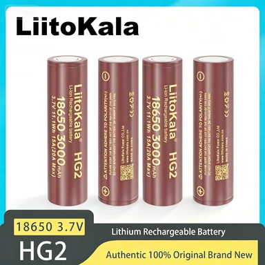 Фото Аккумулятор Liitokala HG2 HG2-N 18650 3000 мАч, 3.6В, разряд 20А, специально для HG2 Power, перезаряжаемый. №3
