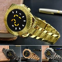digital watch luminous calendar precise time portable carving led wristwatch for daily wear