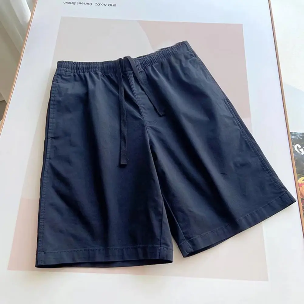 

Шорты мужские спортивные с эластичным поясом, Тонкие штаны с широкими штанинами, модная повседневная одежда, лето