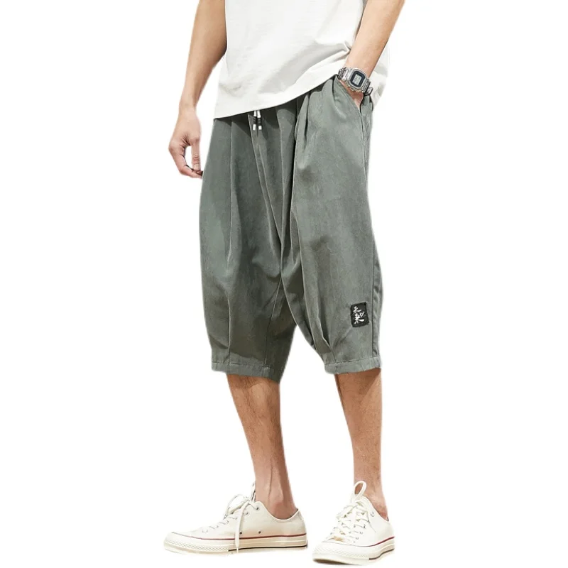

M-8xl Plus Size Summer Shorts Man Loose Straight Shorts Streetwear Fat Men