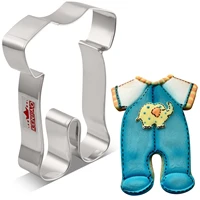 keniao baby shower pajama cookie cutter 12 cm biscuit fondant bread sandwich mold stainless steel