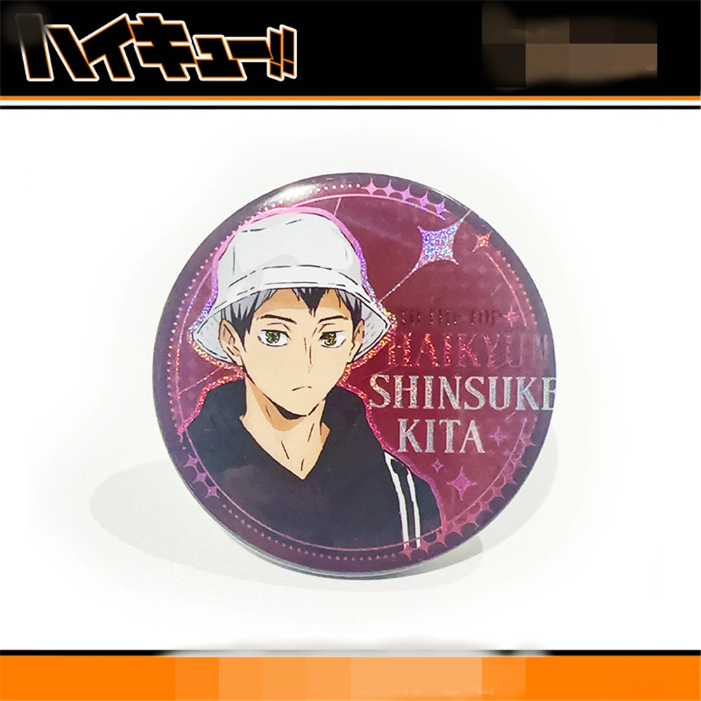 58 мм аниме Хайкю!! Hinata Shoyo Yu Nishinoya Korai Hoshiumi Косплей Костюм Значок Булавка SPTE Жесть