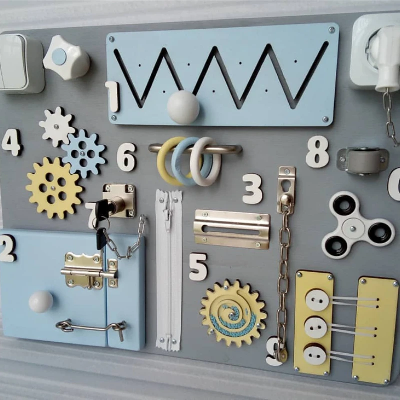 

Детская Доска «сделай сам», игрушки для обучения жизненным навыкам, аксессуары для граффити с ручной росписью, сенсорный развивающий детск...