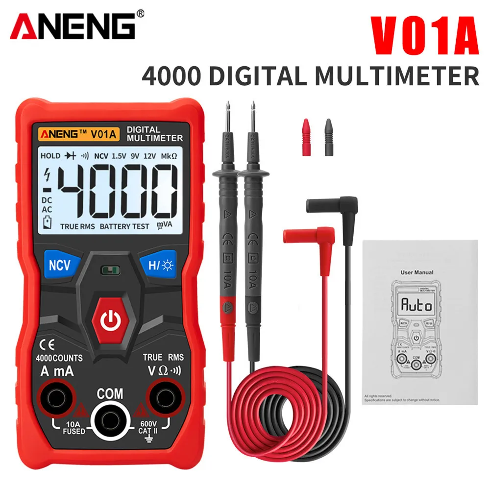 

ANENG V01A мини мультиметр цифровой тестер мультиметры мультимер авто цифровые мультимерт вольтметр multimeter lcr esr meter tester тестер конденсаторов мул...