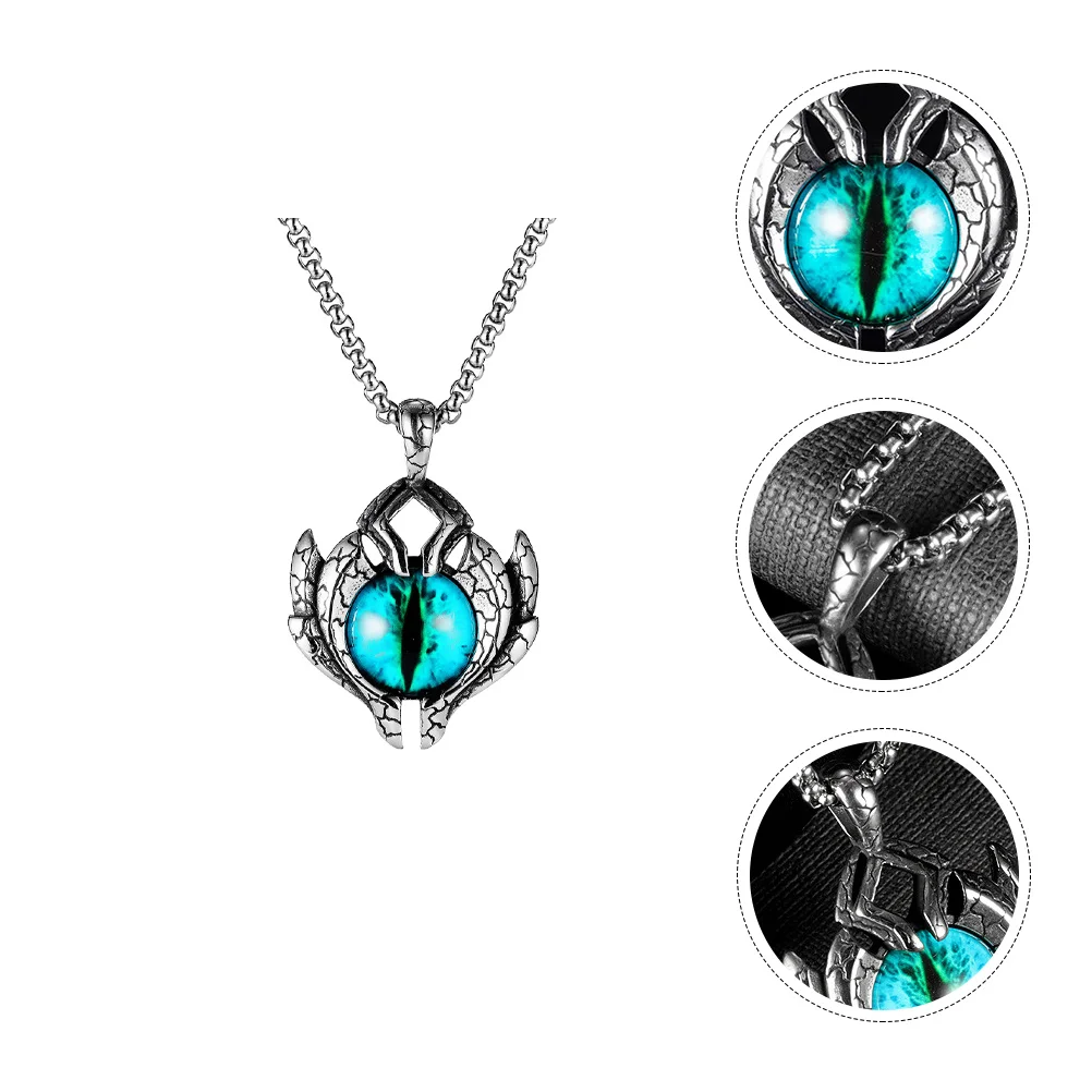 

1Pc Necklace Hip-hop Evil Eye Pendant Necklace Male Neck Gift