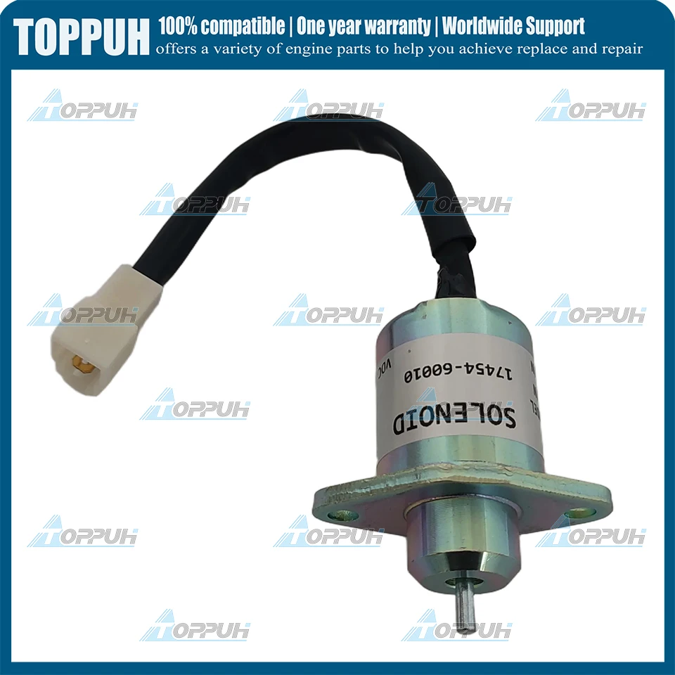 17454-60010 Соленоид отключения подачи топлива для Kubota Yanmar Synchro Start SA4569T 12 В SA-4569-T
