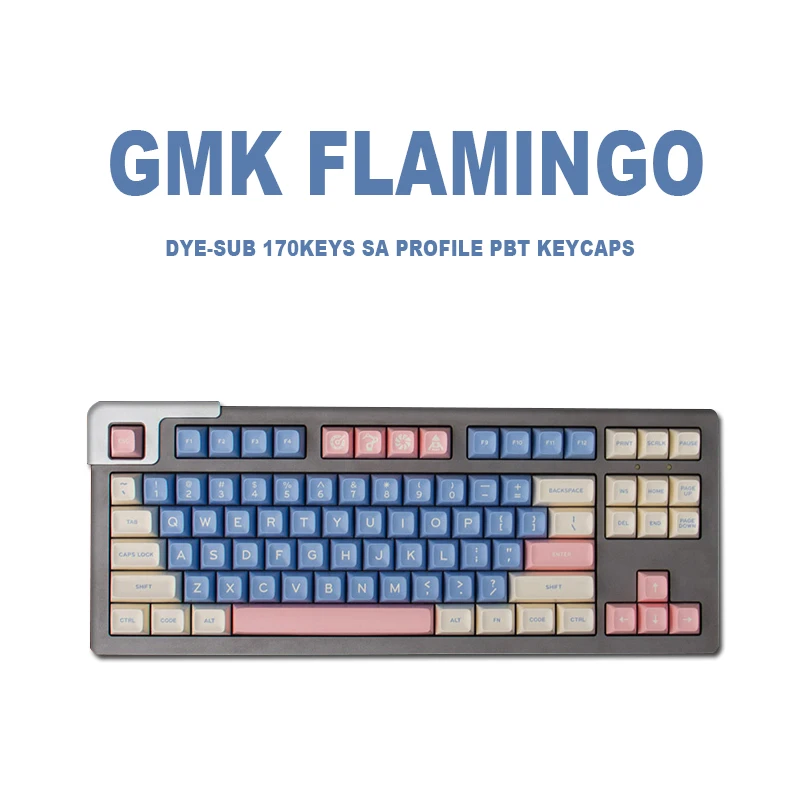 

170 Keys GMK Flamingo Custom Keycaps DYE-SUB SA Profile Keycaps for Mechanical Keyboard Personalized Sublimation GMK Keycap