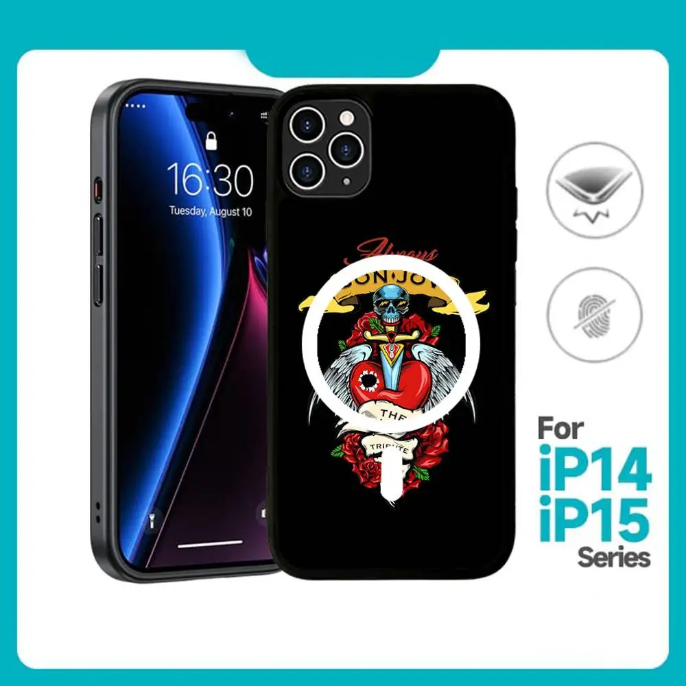 Фото Магнитный чехол B-BonS J-Jovi для Magsafe для iPhone 17 Air 16 Pro Max 15 14 13 12 11, защитный чехол №2